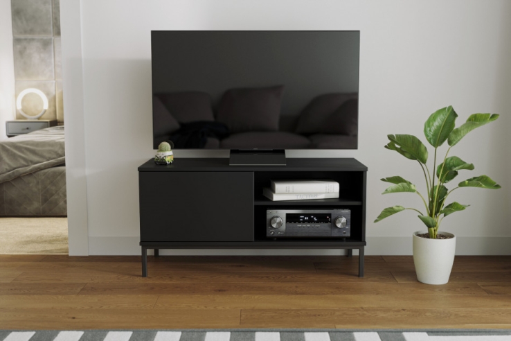 TV-Kommode ERISTO small schwarz für Wohnzimmer | www.artigo.at